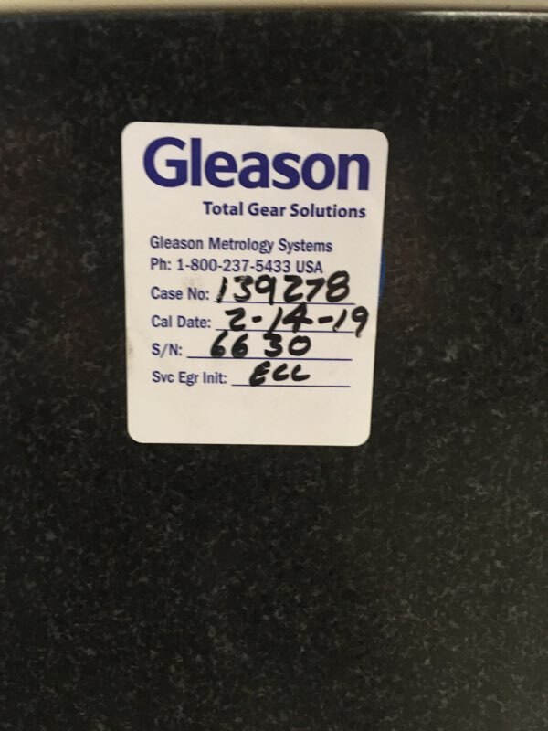2008 GLEASON SIGMA V3 Gear Testers | Oxford Gear Machinery